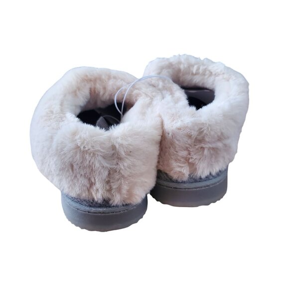 Dearfoams 11/12 Women Faux Fur House Shoes Slippers Corduroy Winter Slip-on XL - Picture 6 of 12